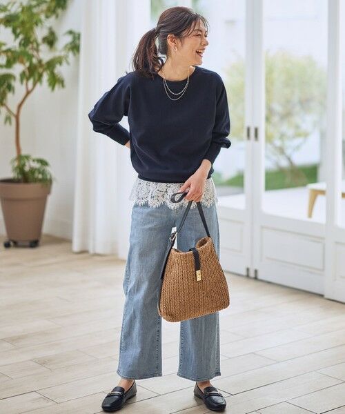 ANY / エニィ ニット・セーター | スプリングカラーニットドルマンプルオーバー | 詳細29