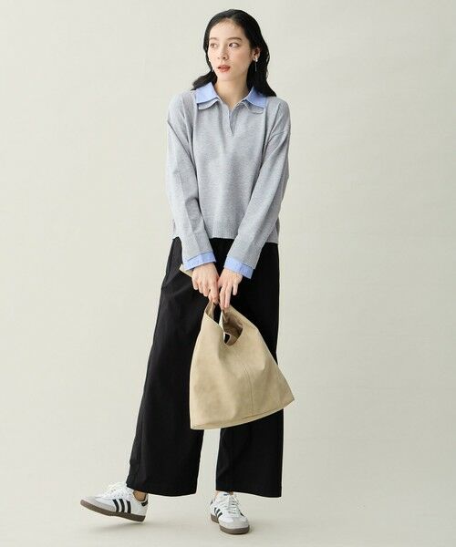 ANY / エニィ ニット・セーター | ファブリックコンビスキッパーニット | 詳細6