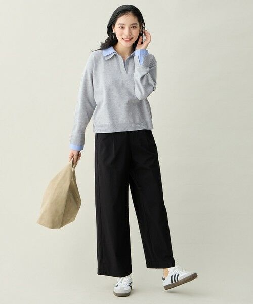 ANY / エニィ ニット・セーター | ファブリックコンビスキッパーニット | 詳細7