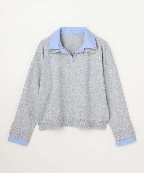 ANY / エニィ ニット・セーター | ファブリックコンビスキッパーニット | 詳細10