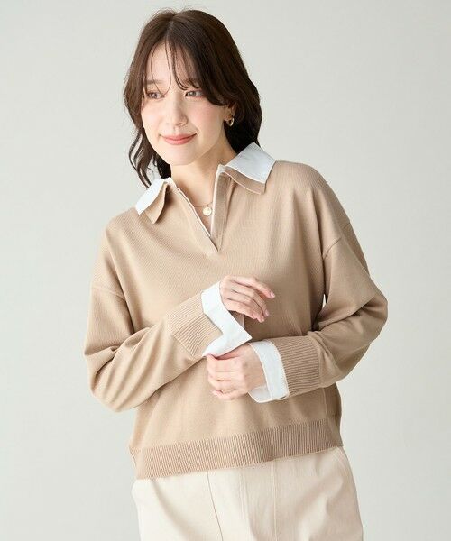 ANY / エニィ ニット・セーター | ファブリックコンビスキッパーニット | 詳細12