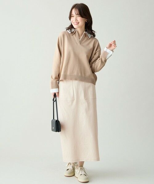 ANY / エニィ ニット・セーター | ファブリックコンビスキッパーニット | 詳細13