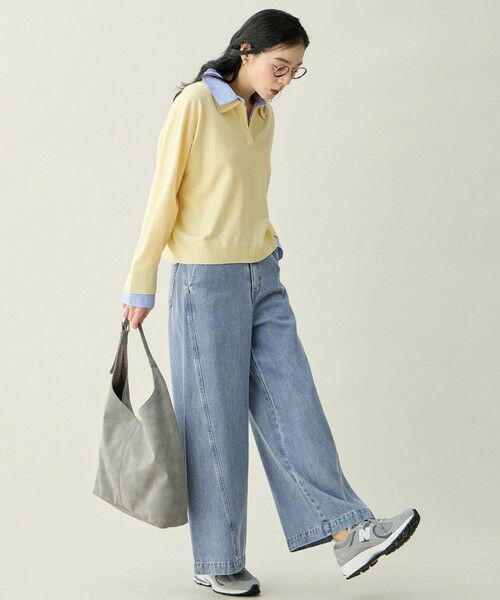 ANY / エニィ ニット・セーター | ファブリックコンビスキッパーニット | 詳細23