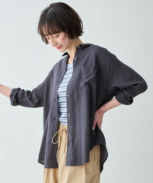 ANY / エニィ シャツ・ブラウス | 【Sサイズあり】ヨーロピアンリネンオーバーシャツ | 詳細1