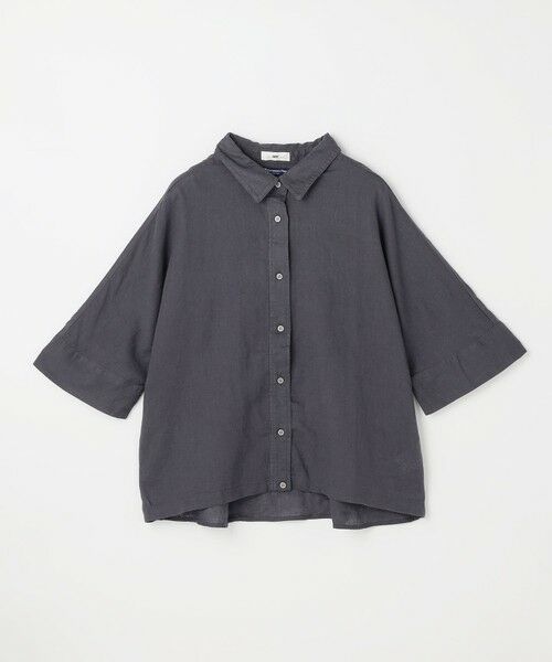 ANY / エニィ シャツ・ブラウス | ヨーロピアンリネンハーフスリーブシャツ | 詳細1