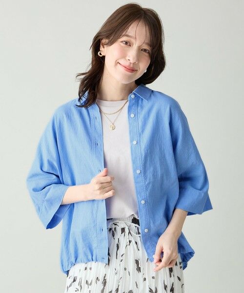 ANY / エニィ シャツ・ブラウス | ヨーロピアンリネンハーフスリーブシャツ | 詳細15
