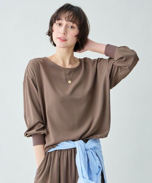 ANY / エニィ シャツ・ブラウス | 涼やかDRYブラウス（モカ）