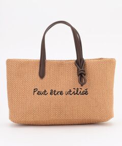 ANY / エニィ トートバッグ | ワイドフェイクラフィアトートバッグ