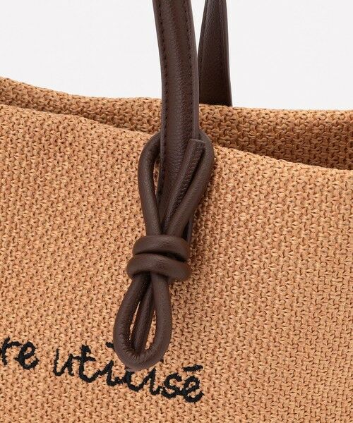 ANY / エニィ トートバッグ | ワイドフェイクラフィアトートバッグ | 詳細6