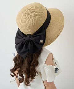 ANY / エニィ キャップ | 【UVカット】【日よけ付き】リボンブレードハット