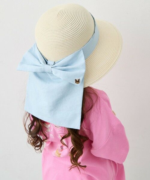 ANY / エニィ キャップ | 【UVカット】【日よけ付き】リボンブレードハット | 詳細1
