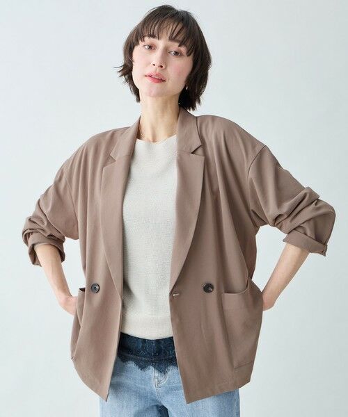 ANY / エニィ テーラードジャケット | 涼やかDRYジャケット（モカ）