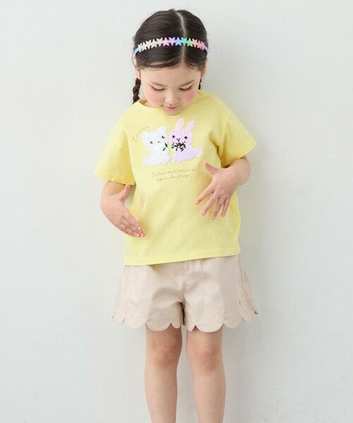 ANY / エニィ カットソー | 【綿100%】ドロップショルダーミラクルスパンコールTシャツ | 詳細9