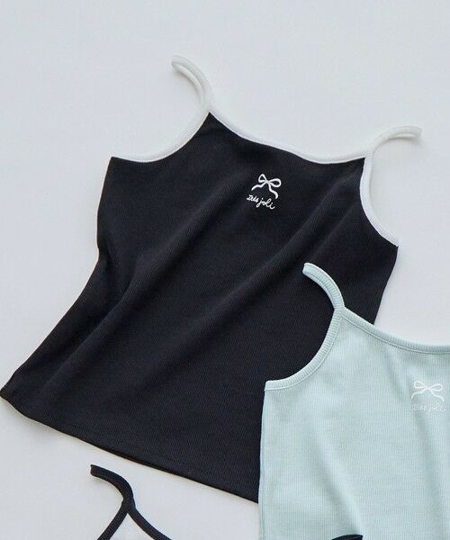 ANY / エニィ キャミソール・チューブトップ | テレコ キャミソール（ブラック）