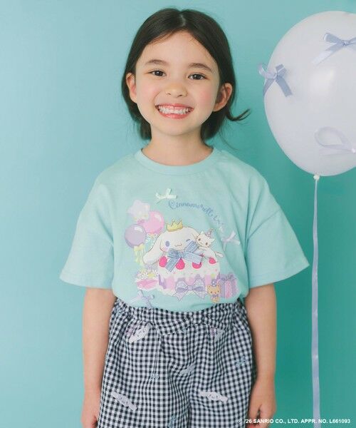 ANY / エニィ カットソー | 【シナモロール×ANY KIDS】プリント 半袖Tシャツ（ミント）