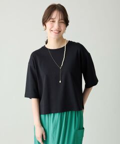 ANY / エニィ カットソー | 【Sサイズあり】オーガニックコットンスムース5分袖Tシャツ