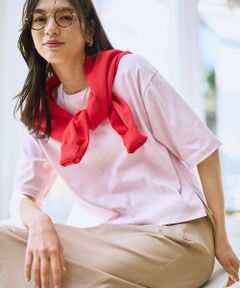 ANY / エニィ カットソー | 【Sサイズあり】オーガニックコットンスムース5分袖Tシャツ