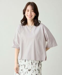 ANY / エニィ カットソー | 【Sサイズあり】オーガニックコットンスムース5分袖Tシャツ