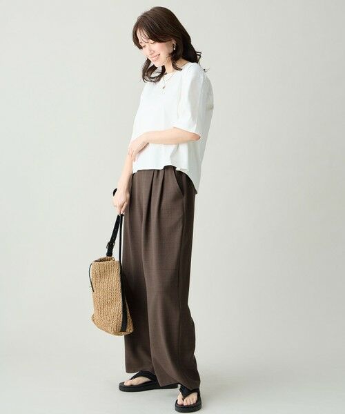 ANY / エニィ カットソー | 【Sサイズあり】オーガニックコットンスムース5分袖Tシャツ | 詳細3