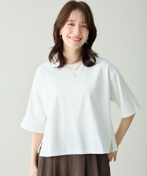 ANY / エニィ カットソー | 【Sサイズあり】オーガニックコットンスムース5分袖Tシャツ | 詳細5