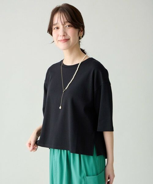 ANY / エニィ カットソー | 【Sサイズあり】オーガニックコットンスムース5分袖Tシャツ | 詳細10