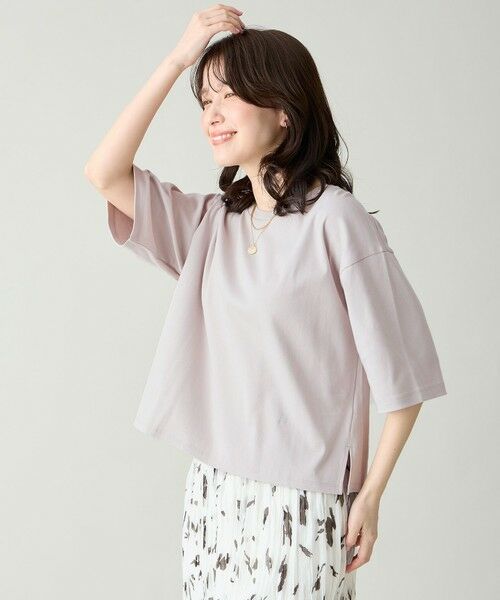 ANY / エニィ カットソー | 【Sサイズあり】オーガニックコットンスムース5分袖Tシャツ | 詳細27