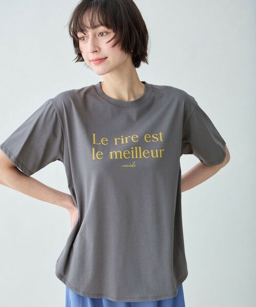 ANY / エニィ カットソー | アソートロゴラウンドヘムTシャツ | 詳細6