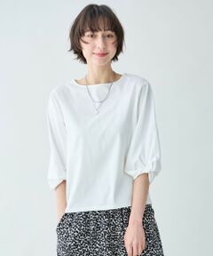 ANY / エニィ カットソー | 【WEB限定】シルケットスムースツイストスリーブカットソー