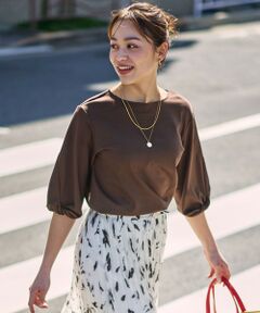 ANY / エニィ カットソー | 【WEB限定】シルケットスムースツイストスリーブカットソー