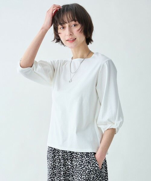 ANY / エニィ カットソー | 【WEB限定】シルケットスムースツイストスリーブカットソー | 詳細1