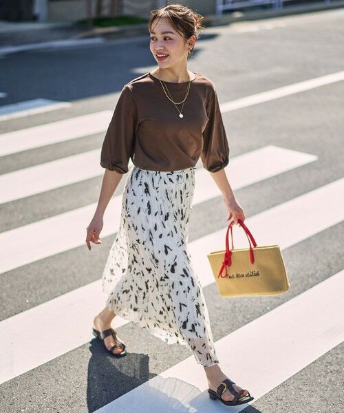 ANY / エニィ カットソー | 【WEB限定】シルケットスムースツイストスリーブカットソー | 詳細23