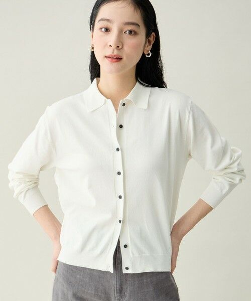 ANY / エニィ カーディガン・ボレロ | コットンブレンドポロカーデ | 詳細1