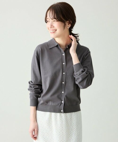 ANY / エニィ カーディガン・ボレロ | コットンブレンドポロカーデ | 詳細9