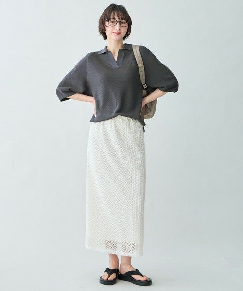 ANY / エニィ ニット・セーター | アクリルガーターポロ衿ニット | 詳細7