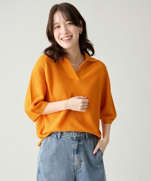 ANY / エニィ ニット・セーター | アクリルガーターポロ衿ニット | 詳細11