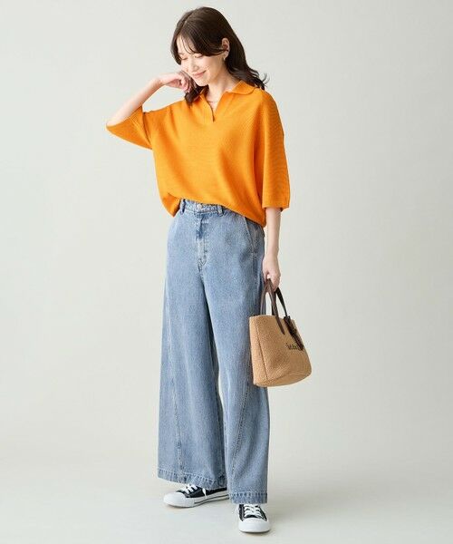 ANY / エニィ ニット・セーター | アクリルガーターポロ衿ニット | 詳細13