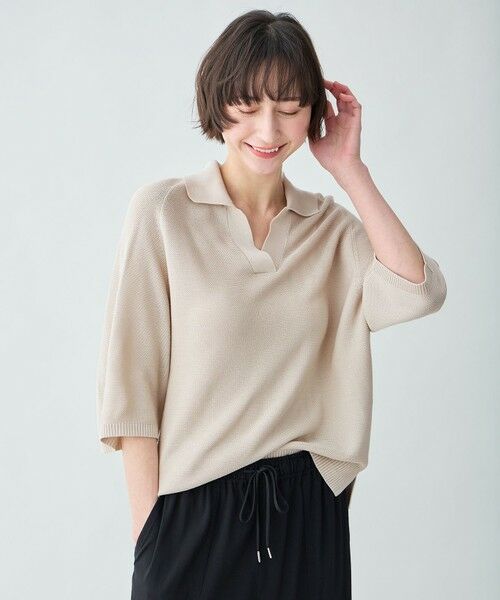 ANY / エニィ ニット・セーター | アクリルガーターポロ衿ニット | 詳細22