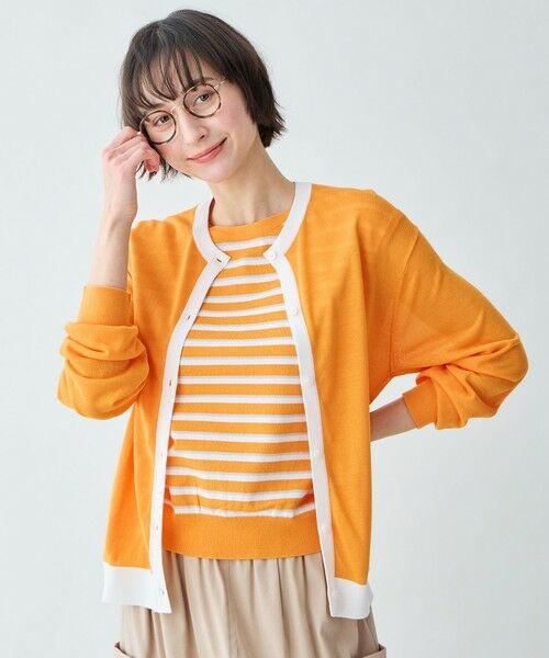 ANY / エニィ その他トップス | ツインニットセット（ノースリーブニット＋カーディガン）（マリーゴールド）