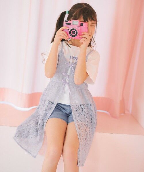 ANY / エニィ チュニック | 【2点セット】Tシャツ×レース キャミソールチュニック | 詳細11