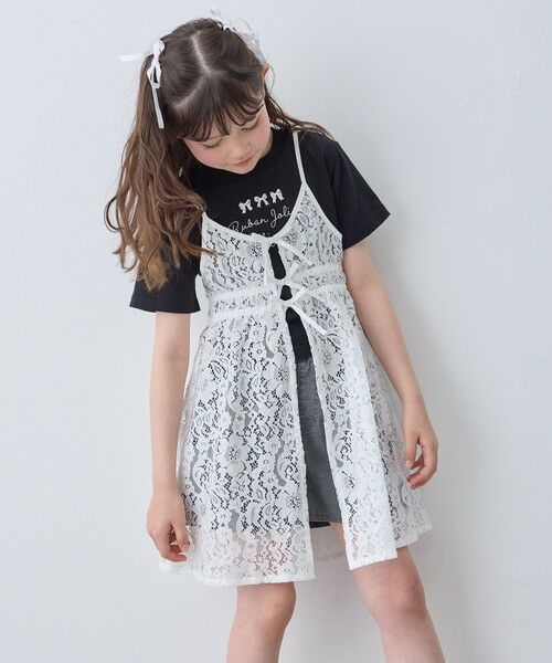 ANY / エニィ チュニック | 【2点セット】Tシャツ×レース キャミソールチュニック | 詳細30