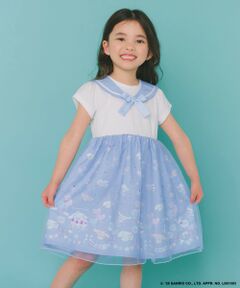 ANY / エニィ ロング・マキシ丈ワンピース | 【シナモロール×ANY KIDS】2WAY セーラーカラーワンピース
