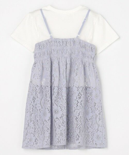 ANY / エニィ ドレス | 【2点セット】Tシャツ×レース キャミソールチュニック | 詳細13