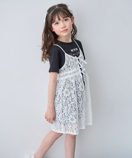 ANY / エニィ ドレス | 【2点セット】Tシャツ×レース キャミソールチュニック | 詳細29