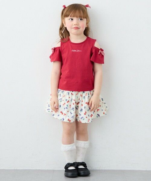 ANY / エニィ ショート・ハーフ・半端丈パンツ | 【洗濯機可能】総柄フルーツ キュロット | 詳細1