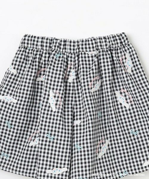 ANY / エニィ ショート・ハーフ・半端丈パンツ | 【シナモロール×ANY KIDS】刺繍 ギンガムキュロット | 詳細5