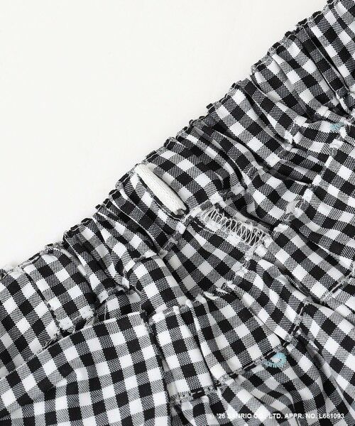 ANY / エニィ ショート・ハーフ・半端丈パンツ | 【シナモロール×ANY KIDS】刺繍 ギンガムキュロット | 詳細6