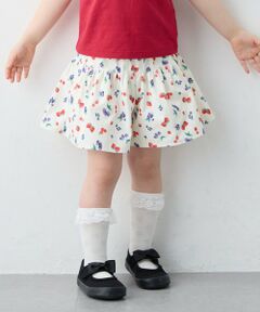 ANY / エニィ ショート・ハーフ・半端丈パンツ | 【洗濯機可能】総柄フルーツ キュロット