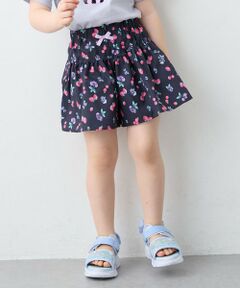 ANY / エニィ ショート・ハーフ・半端丈パンツ | 【洗濯機可能】総柄フルーツ キュロット