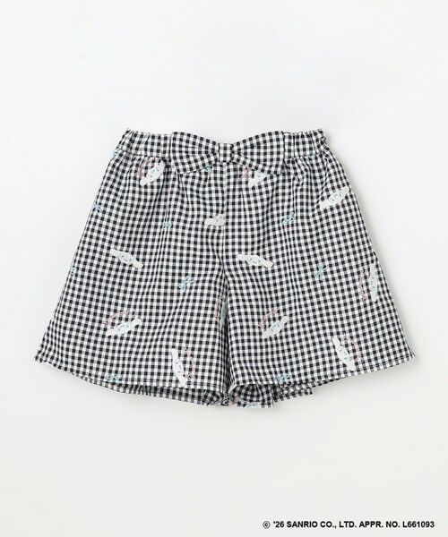 ANY / エニィ ショート・ハーフ・半端丈パンツ | 【シナモロール×ANY KIDS】刺繍 ギンガムキュロット | 詳細2