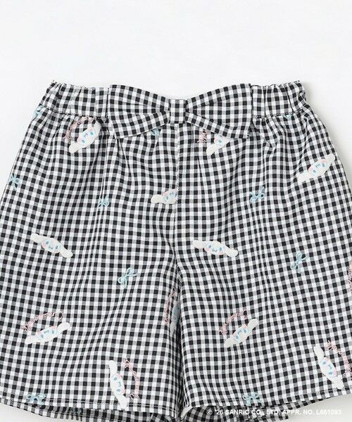 ANY / エニィ ショート・ハーフ・半端丈パンツ | 【シナモロール×ANY KIDS】刺繍 ギンガムキュロット | 詳細4